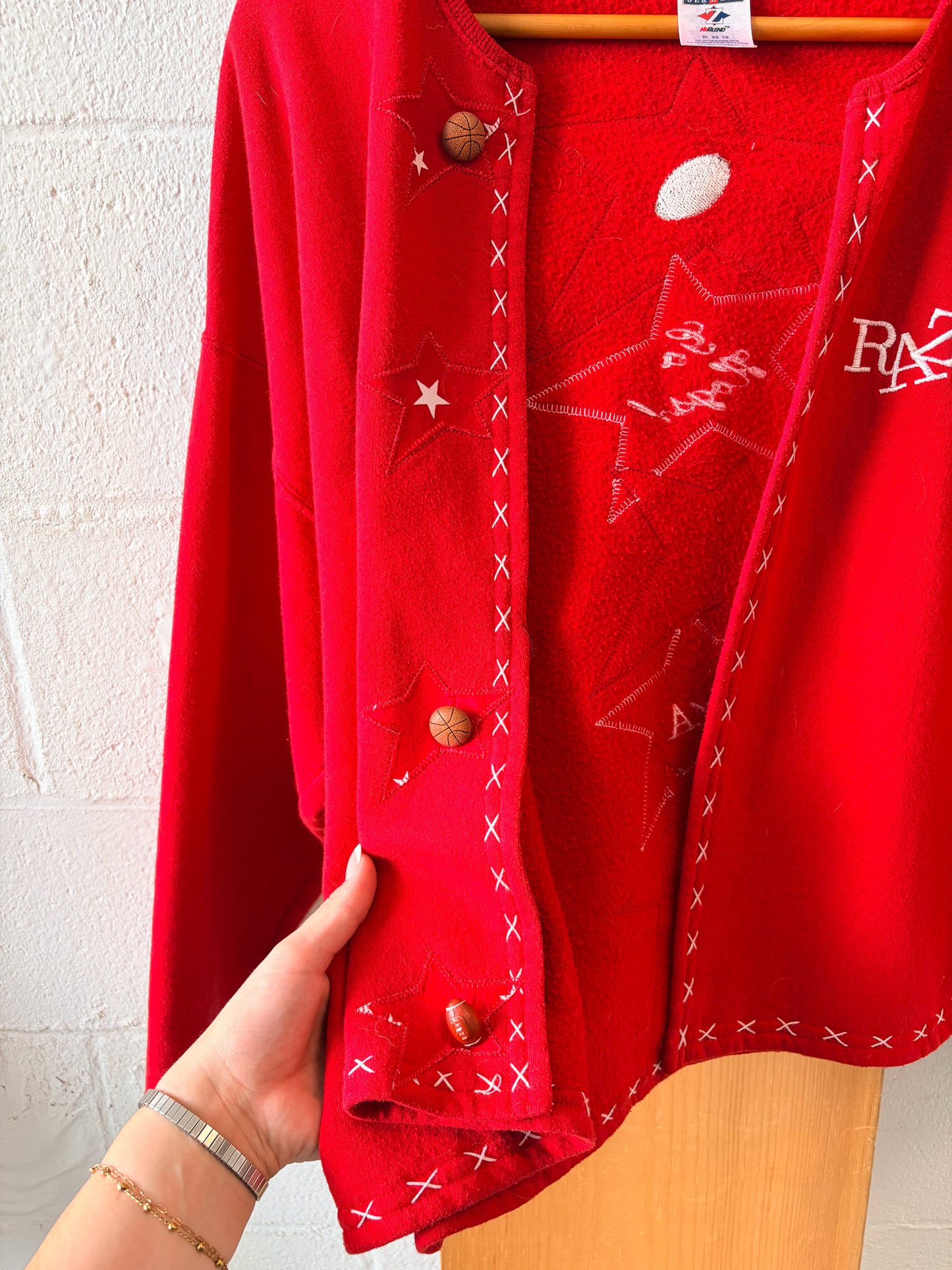 Vtg Razorback Cardigan : XL