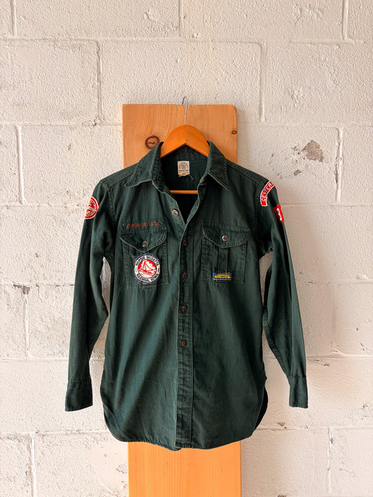 Vtg Boy Scout Explorer Shirt : S/M