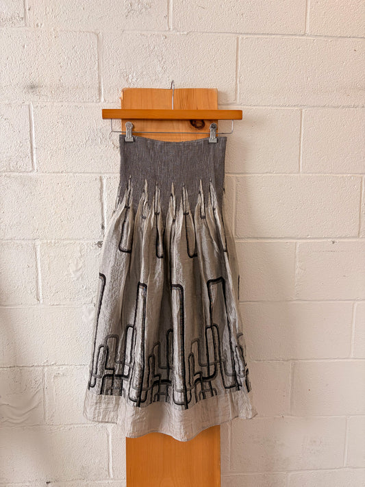 Lapis Mini Strapless Dress / Skirt : OS