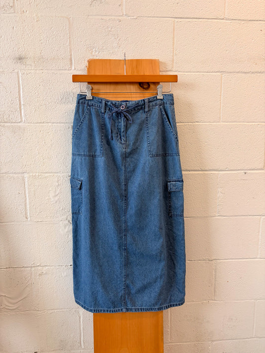 Denim Midi Skirt : 10