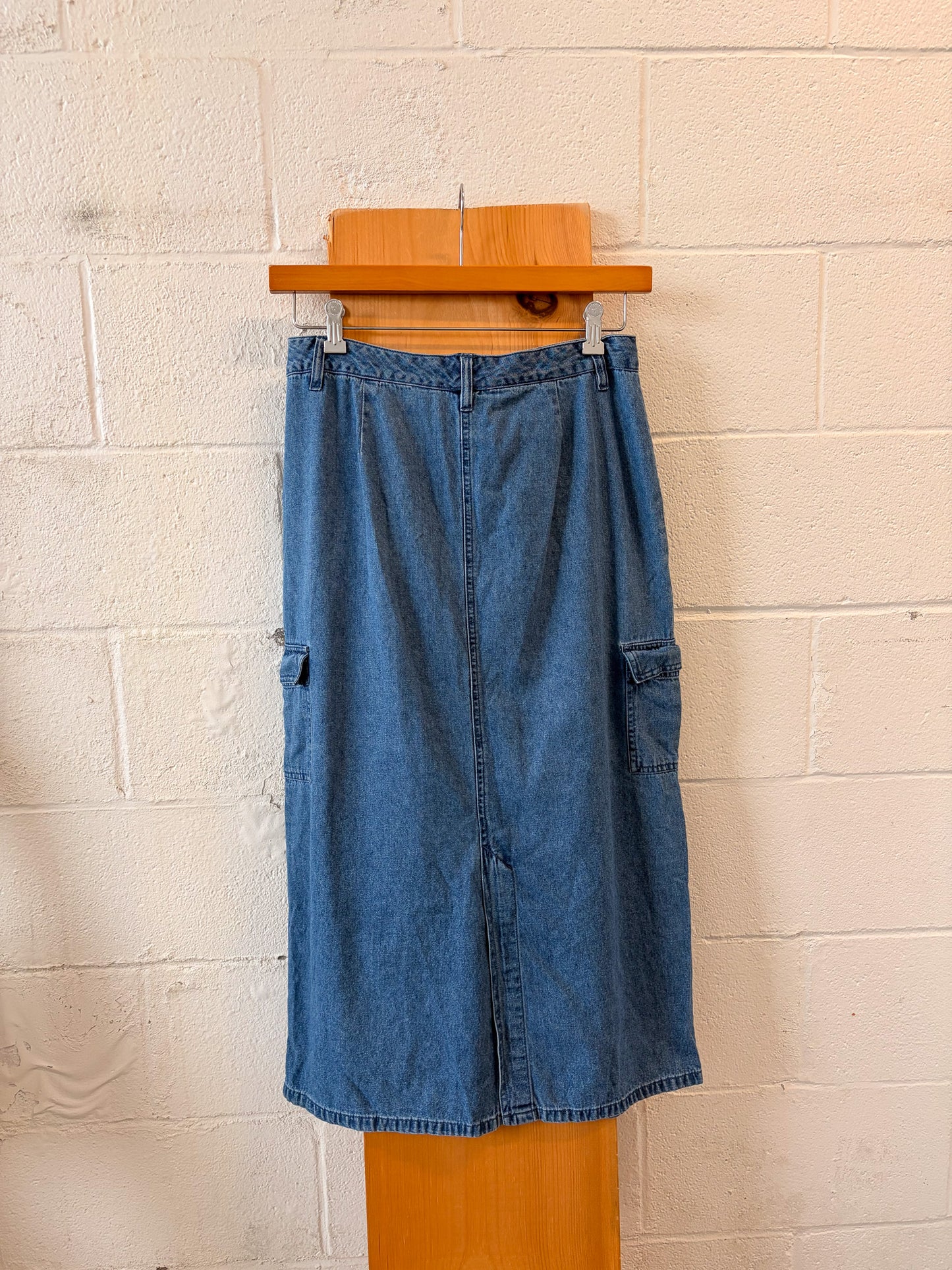 Denim Midi Skirt : 10