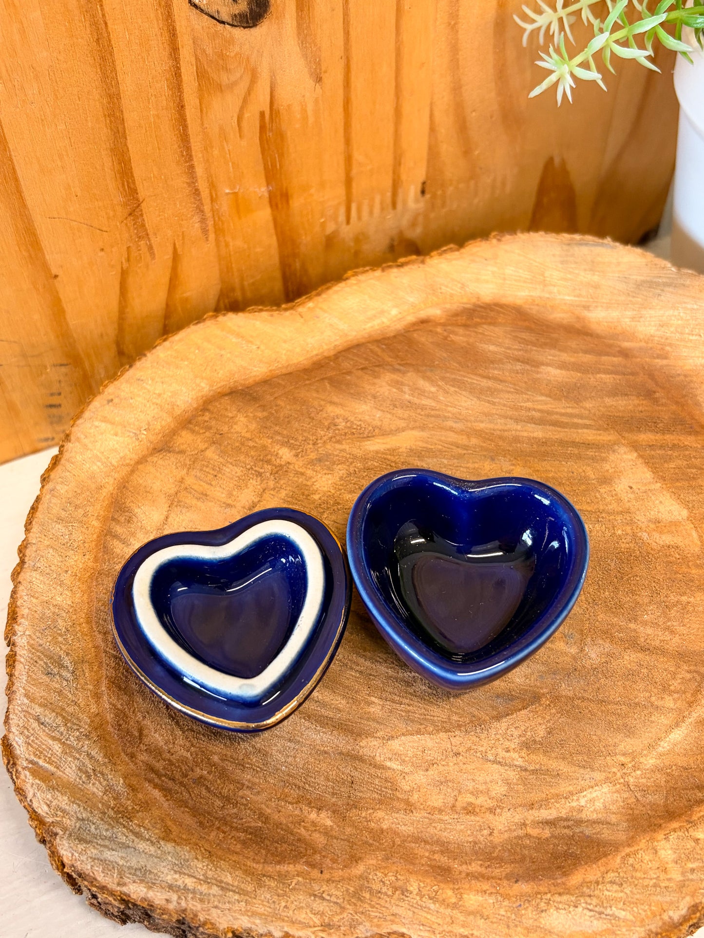 Vtg Peacock Heart Trinket Case