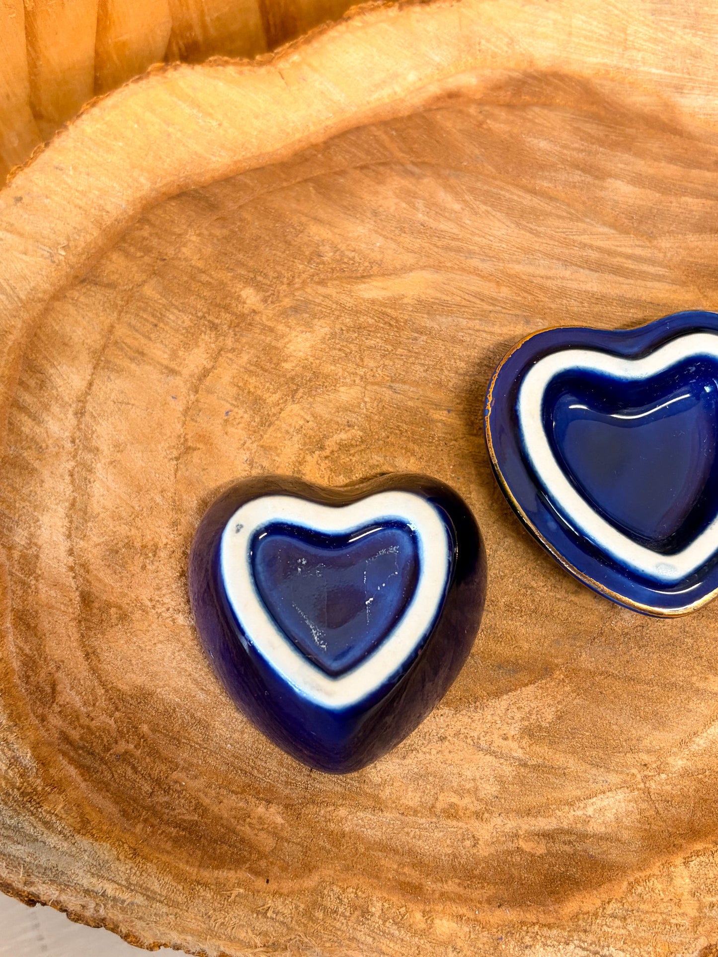 Vtg Peacock Heart Trinket Case