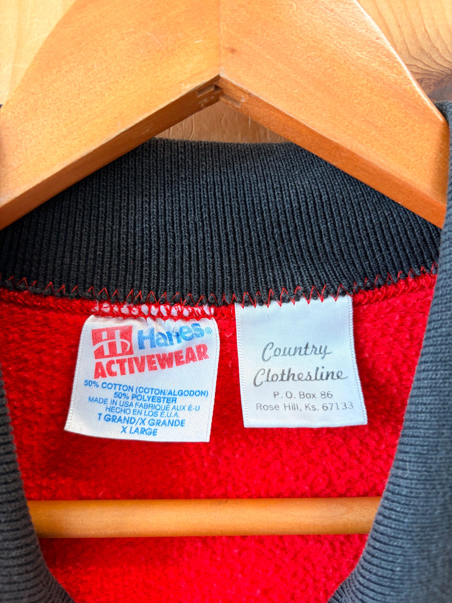 Vtg Collared Croquet Crewneck : XL