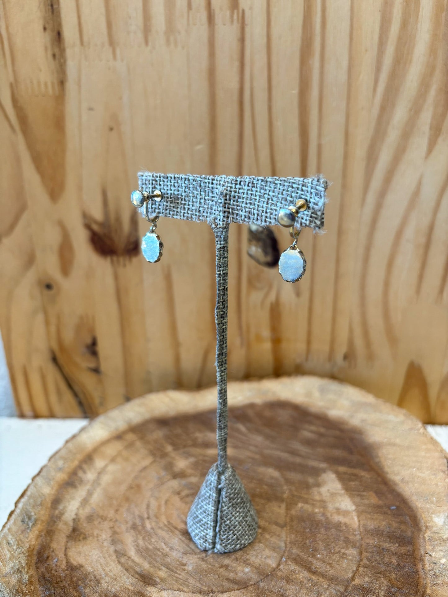 Colorful Striped Twist Back Earrings