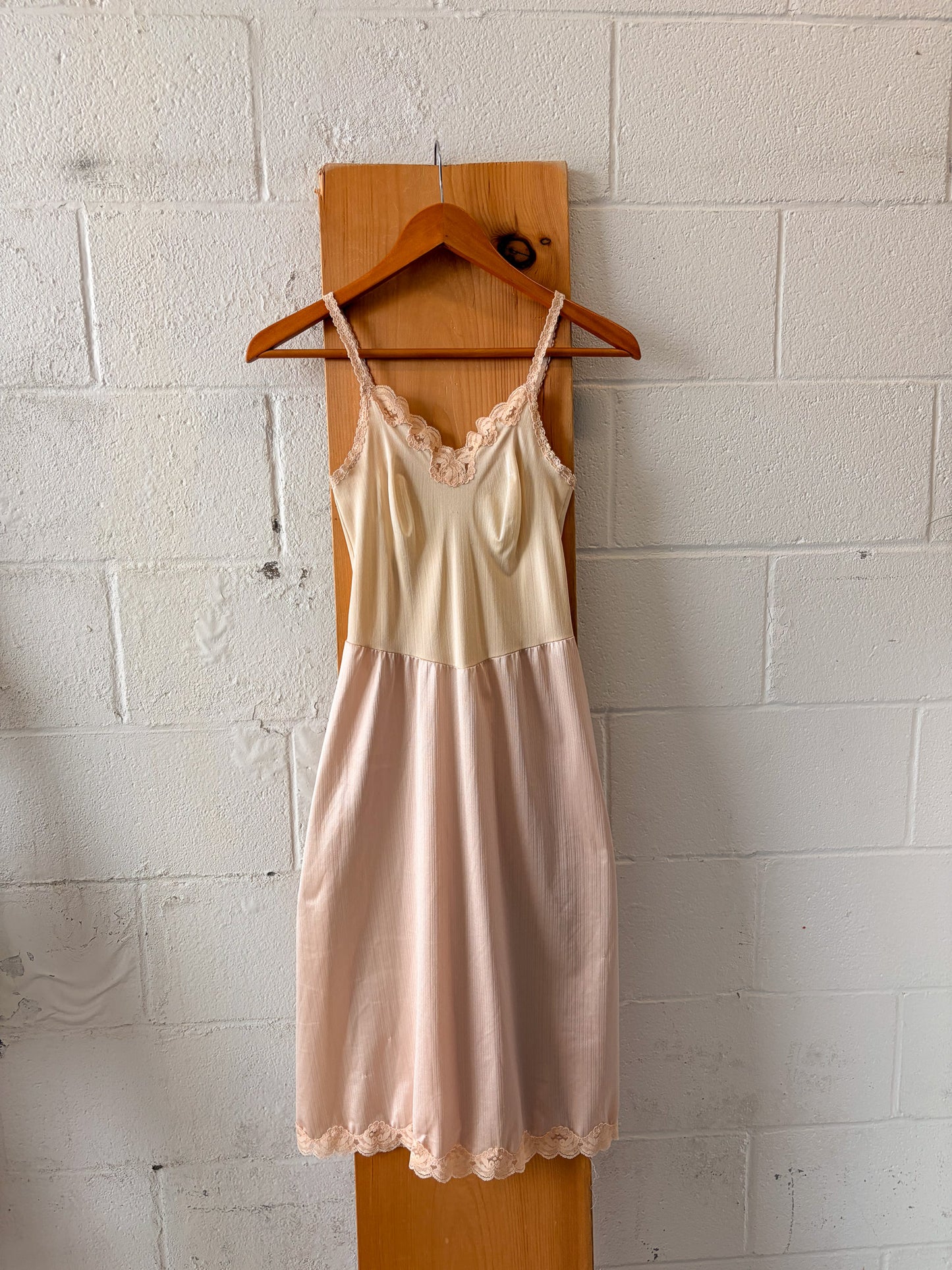 Vtg Rosey Slip Dress : 32