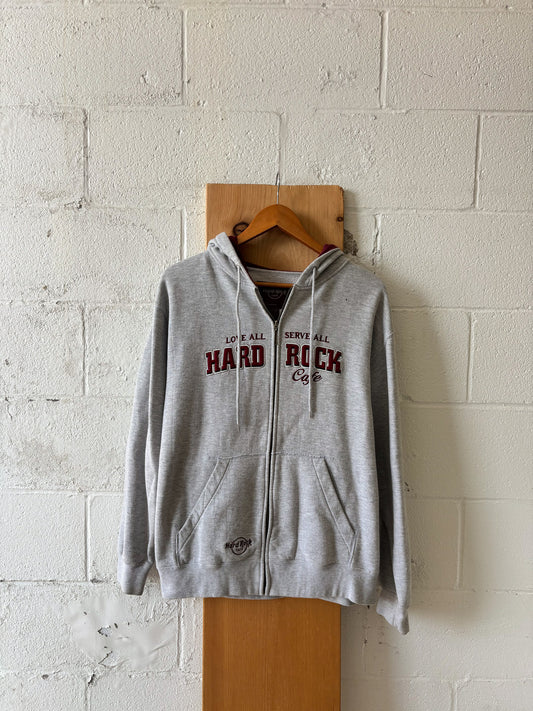 Hard Rock Cafe Zip Up Hoodie : M