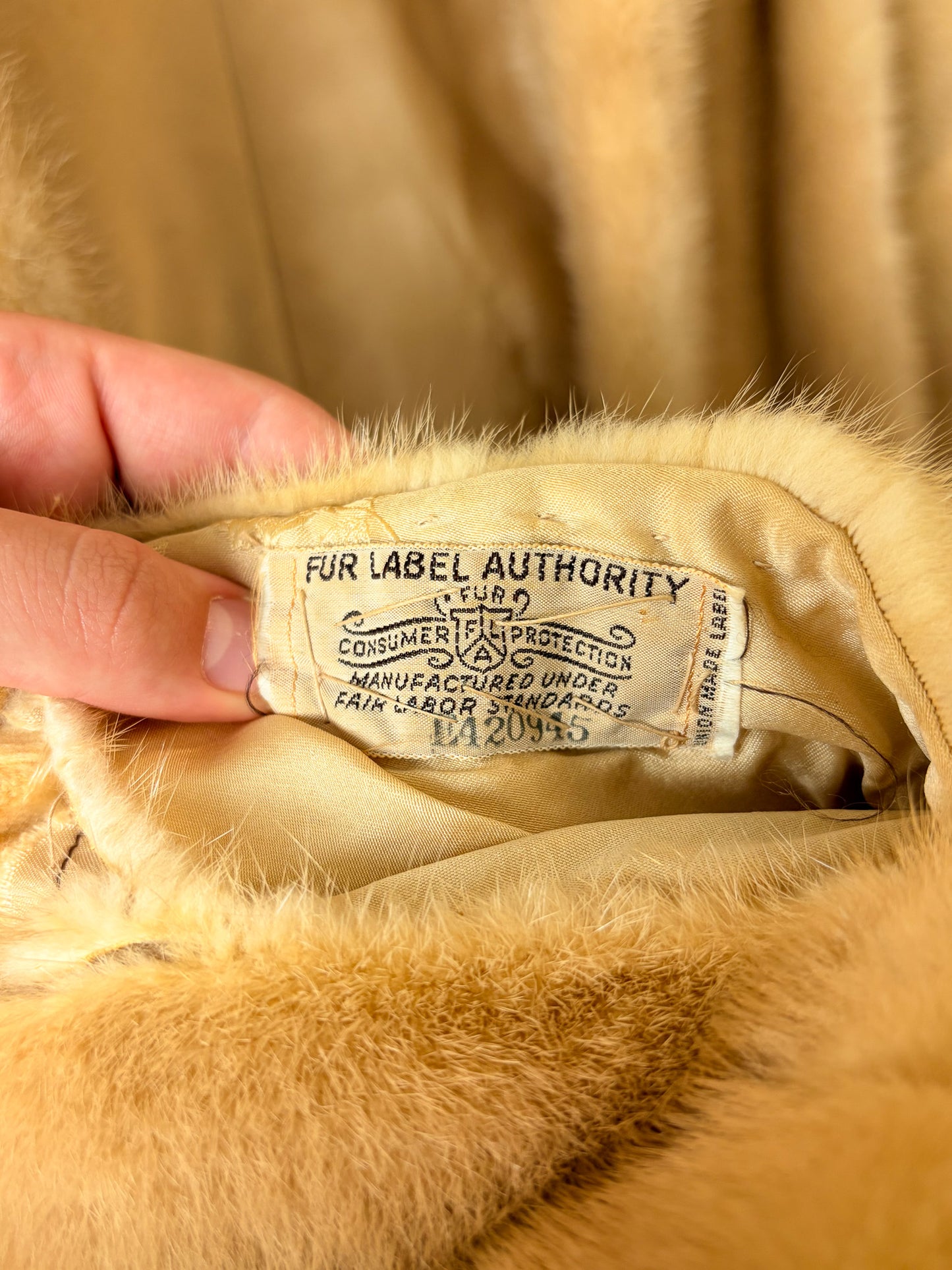 Vtg Fur Stole : OS (Local Pick Up Only) (As Is)