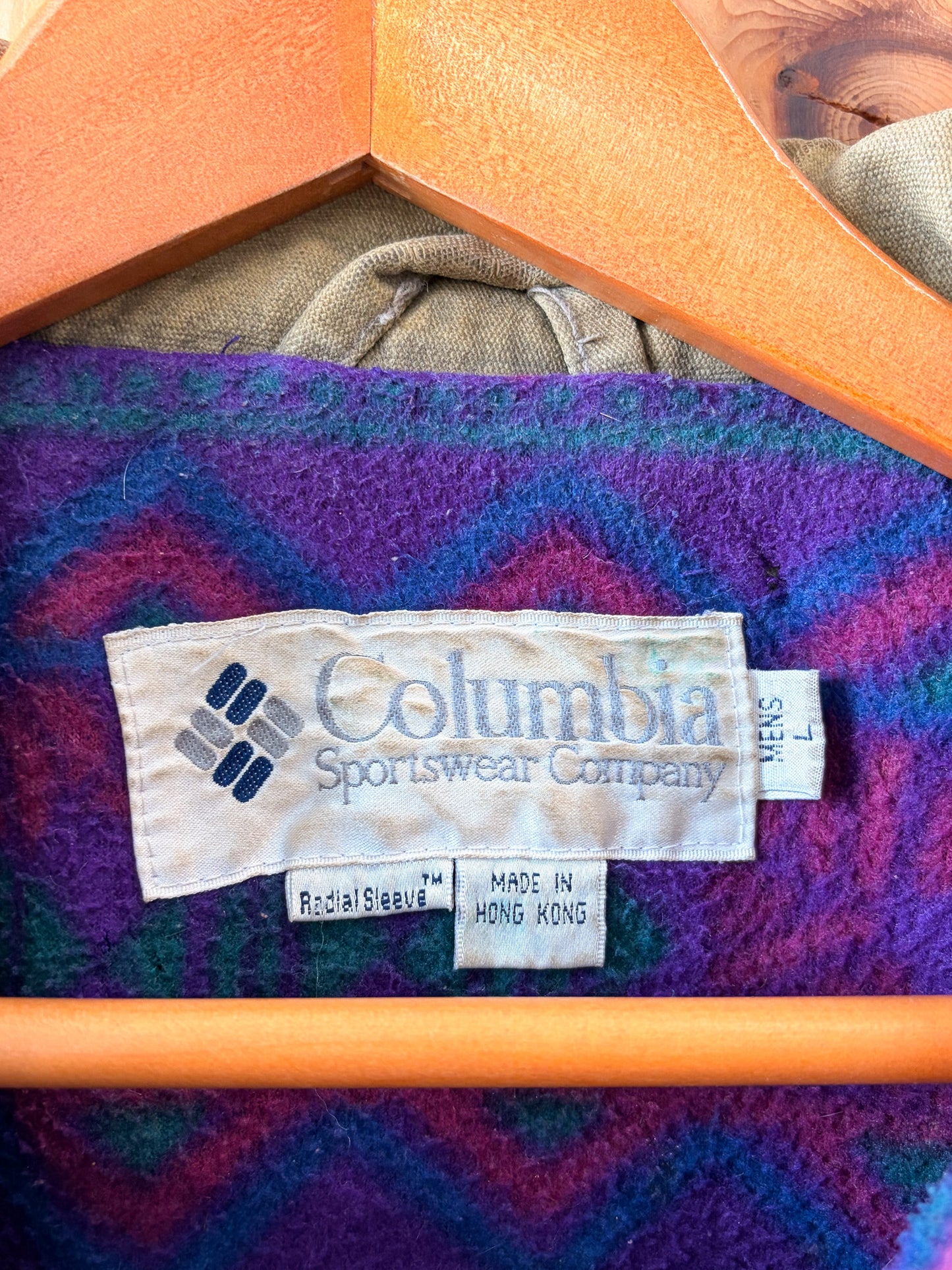 Vtg Faded Columbia Fleece Lined Canvas Coat : L (Local Pick Up Only)