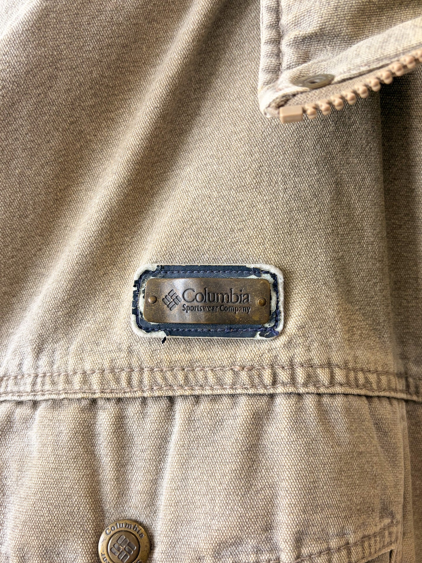 Vtg Faded Columbia Fleece Lined Canvas Coat : L (Local Pick Up Only)