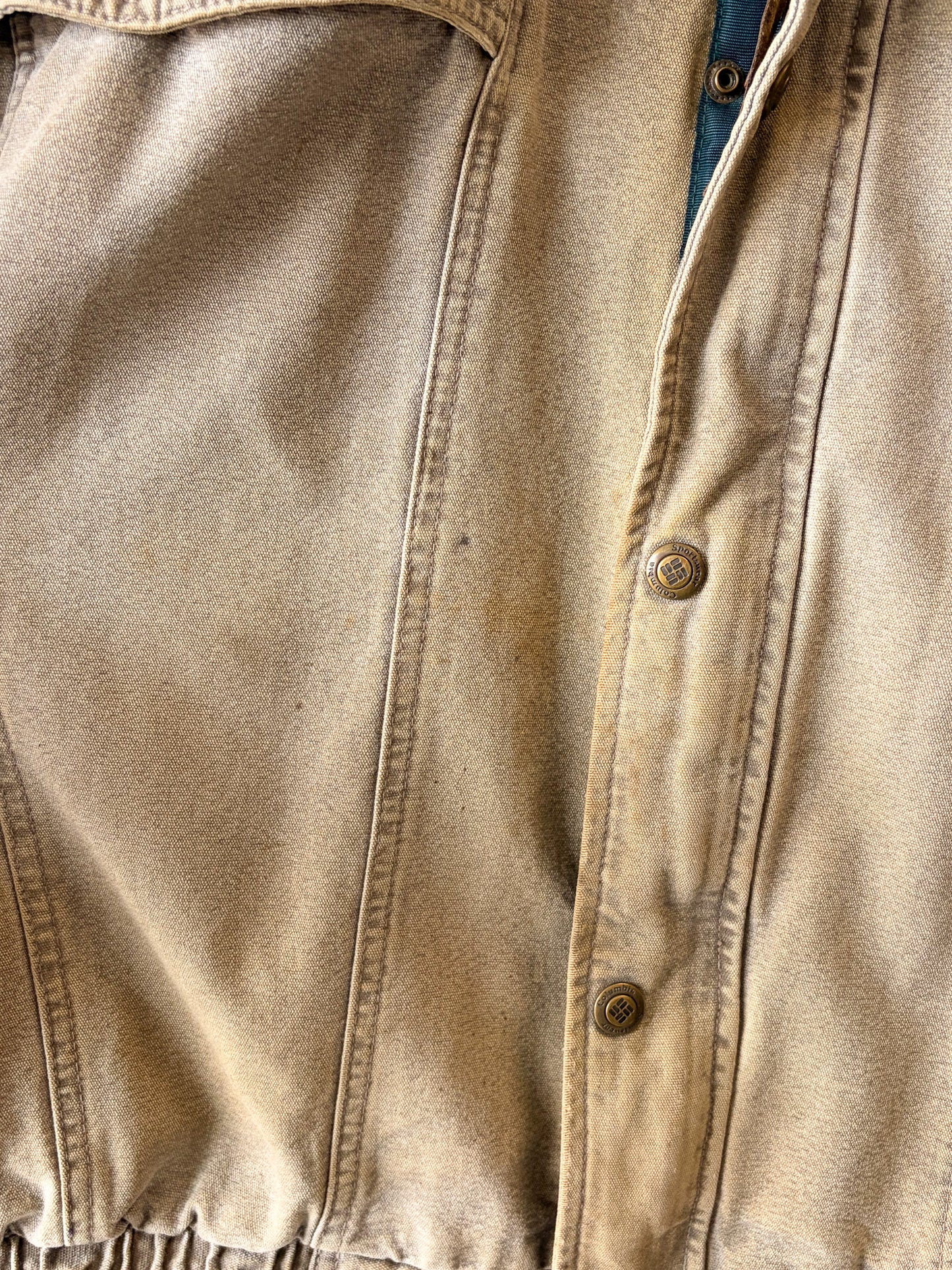 Vtg Faded Columbia Fleece Lined Canvas Coat : L (Local Pick Up Only)