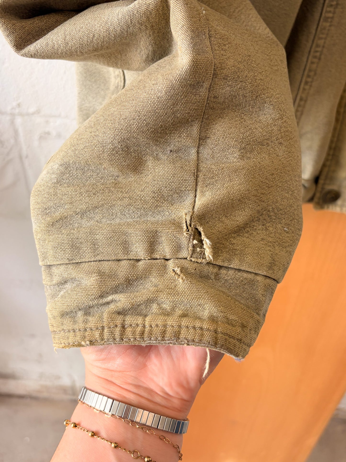 Vtg Faded Columbia Fleece Lined Canvas Coat : L (Local Pick Up Only)