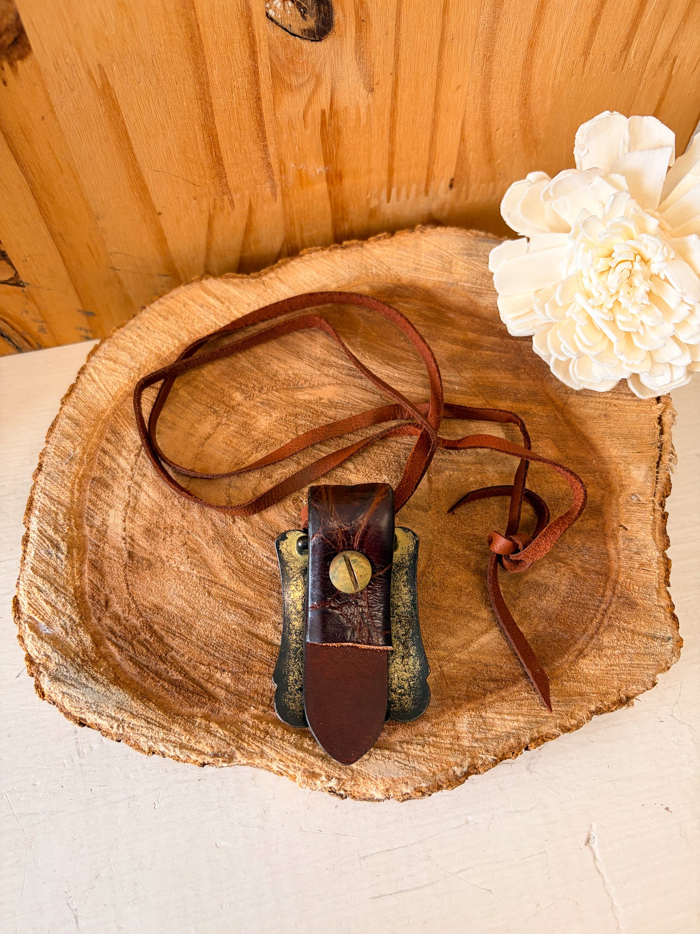 Western Belt Buckle Rope Necklace