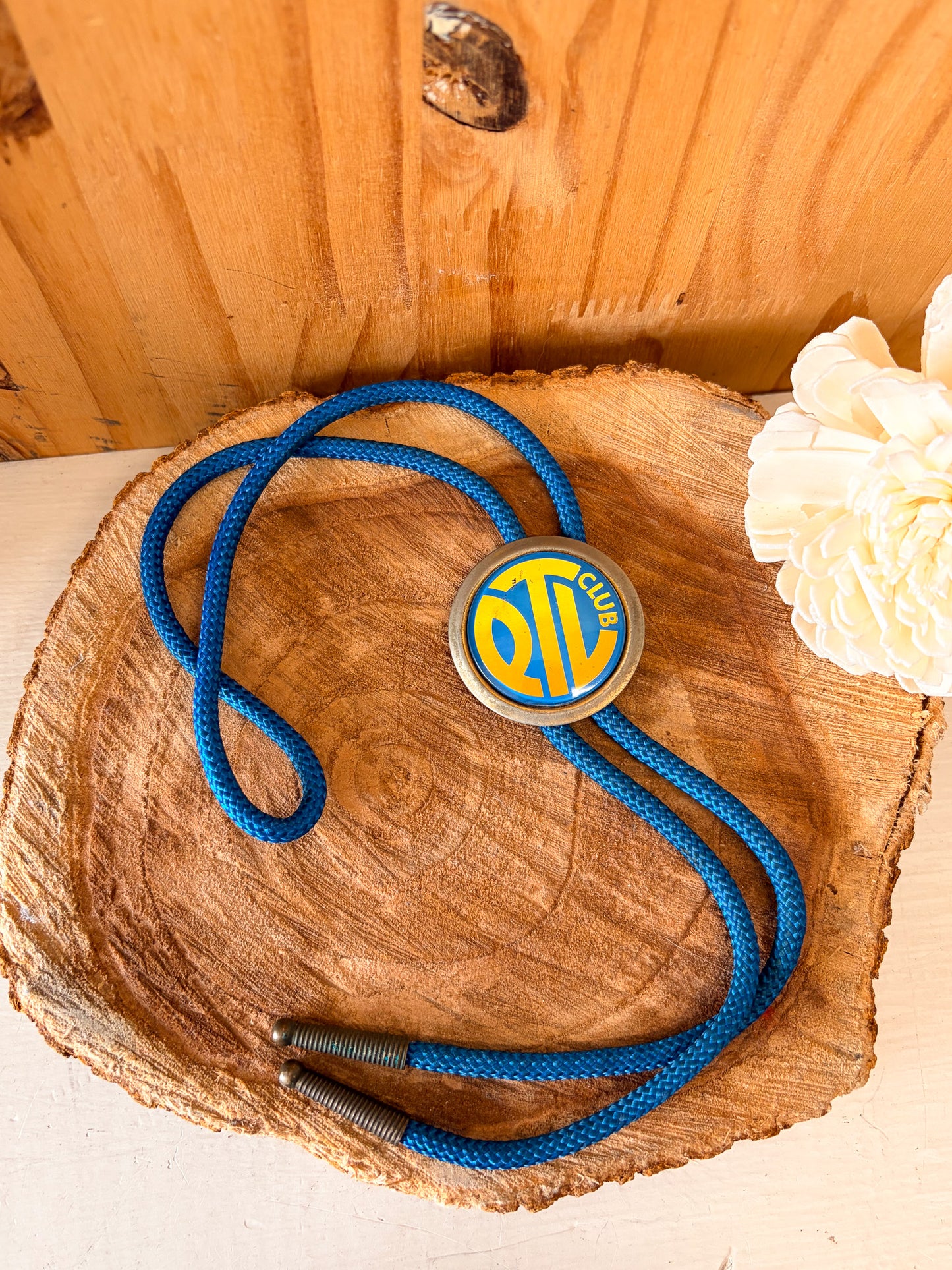 Vtg Blue Boy Scouts Bolo Tie