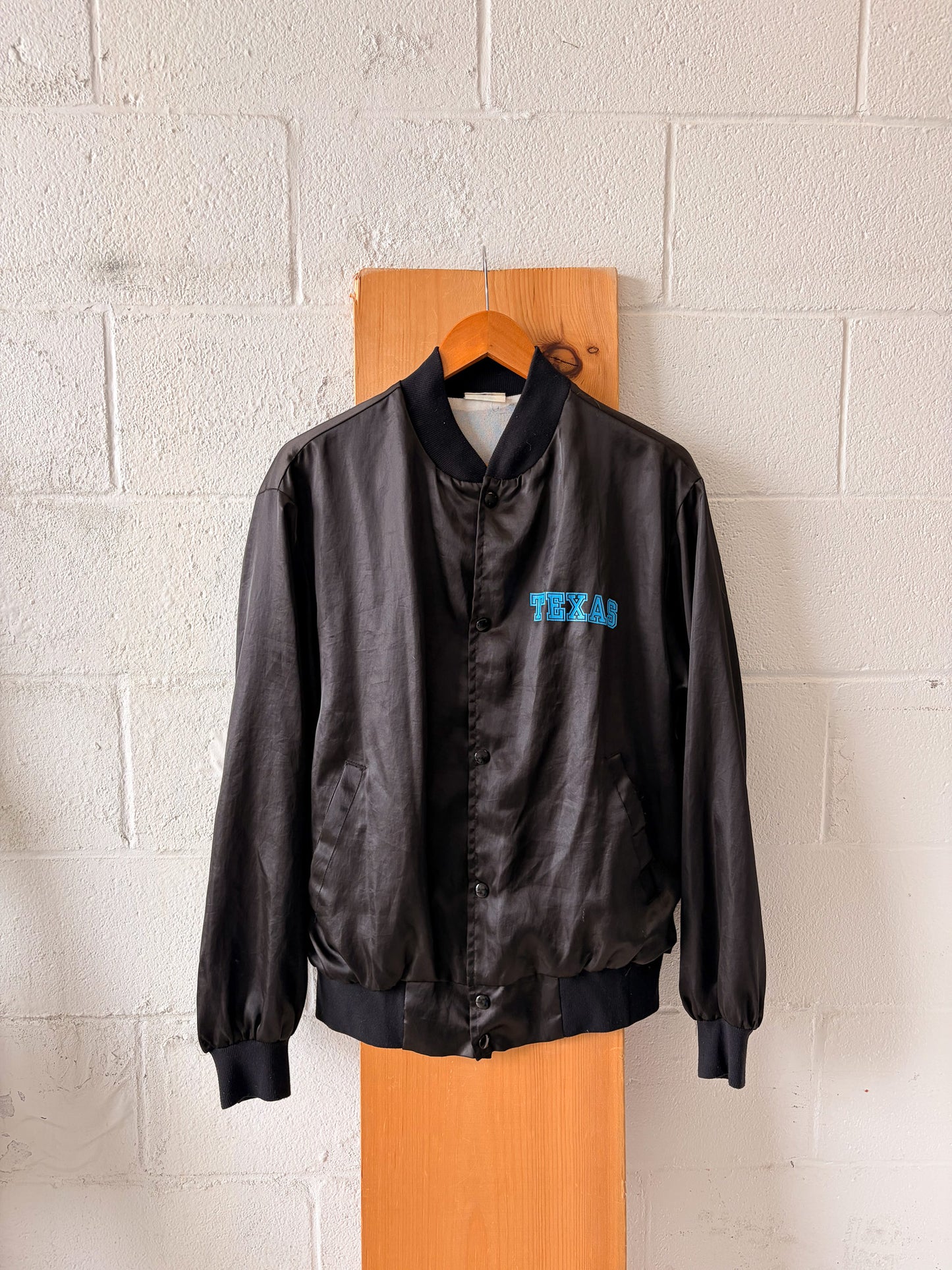 Vtg Texas Bald Eagle Bomber Jacket : L