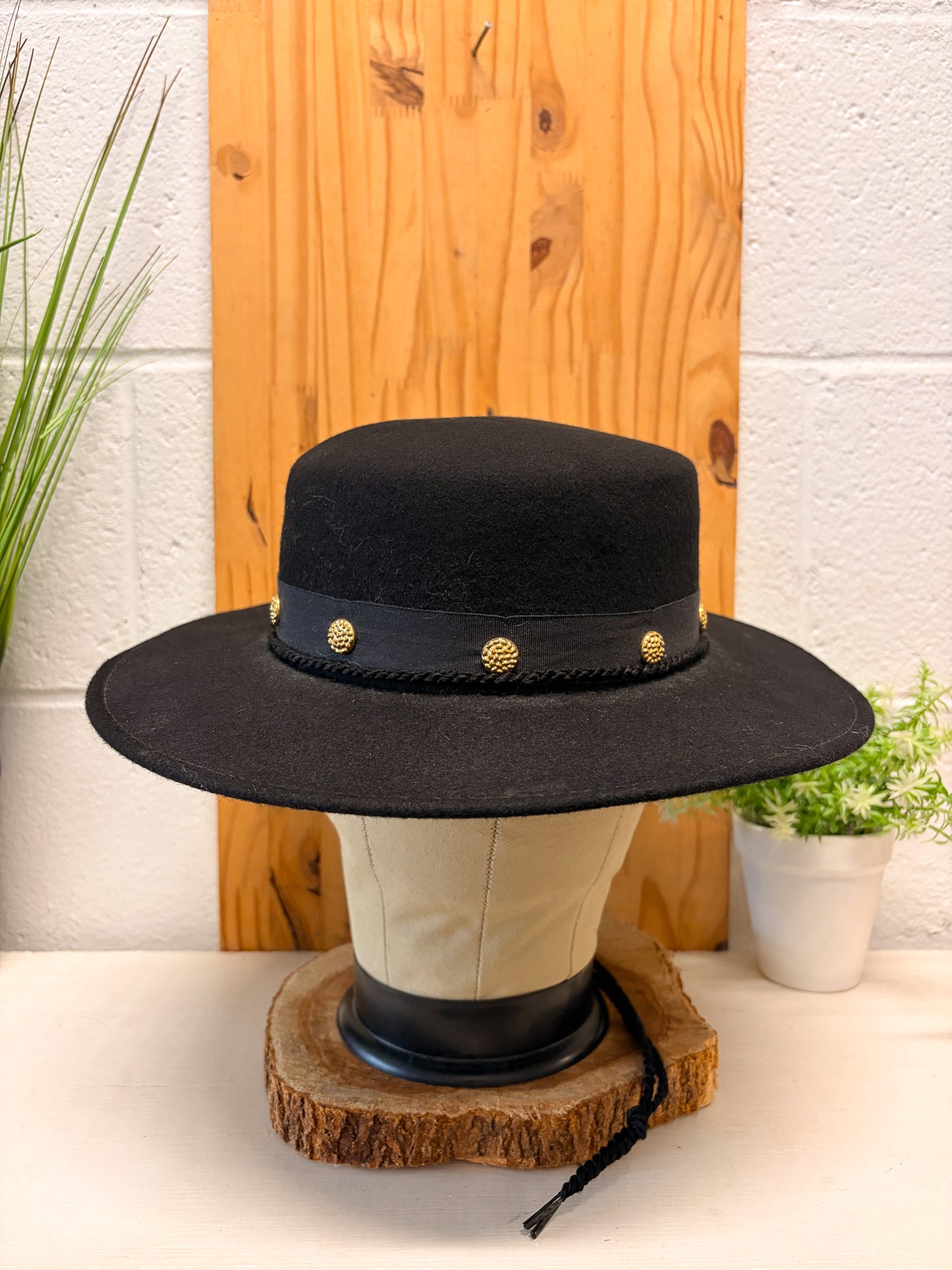 Vtg Bollman Studded Felt Hat (Local Pick Up Only)