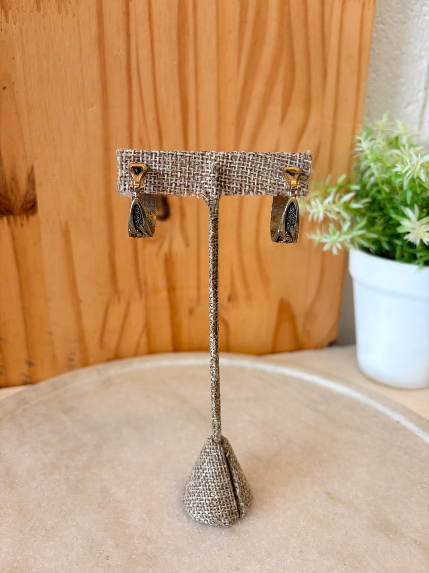 Two Tone Engraved Hoops