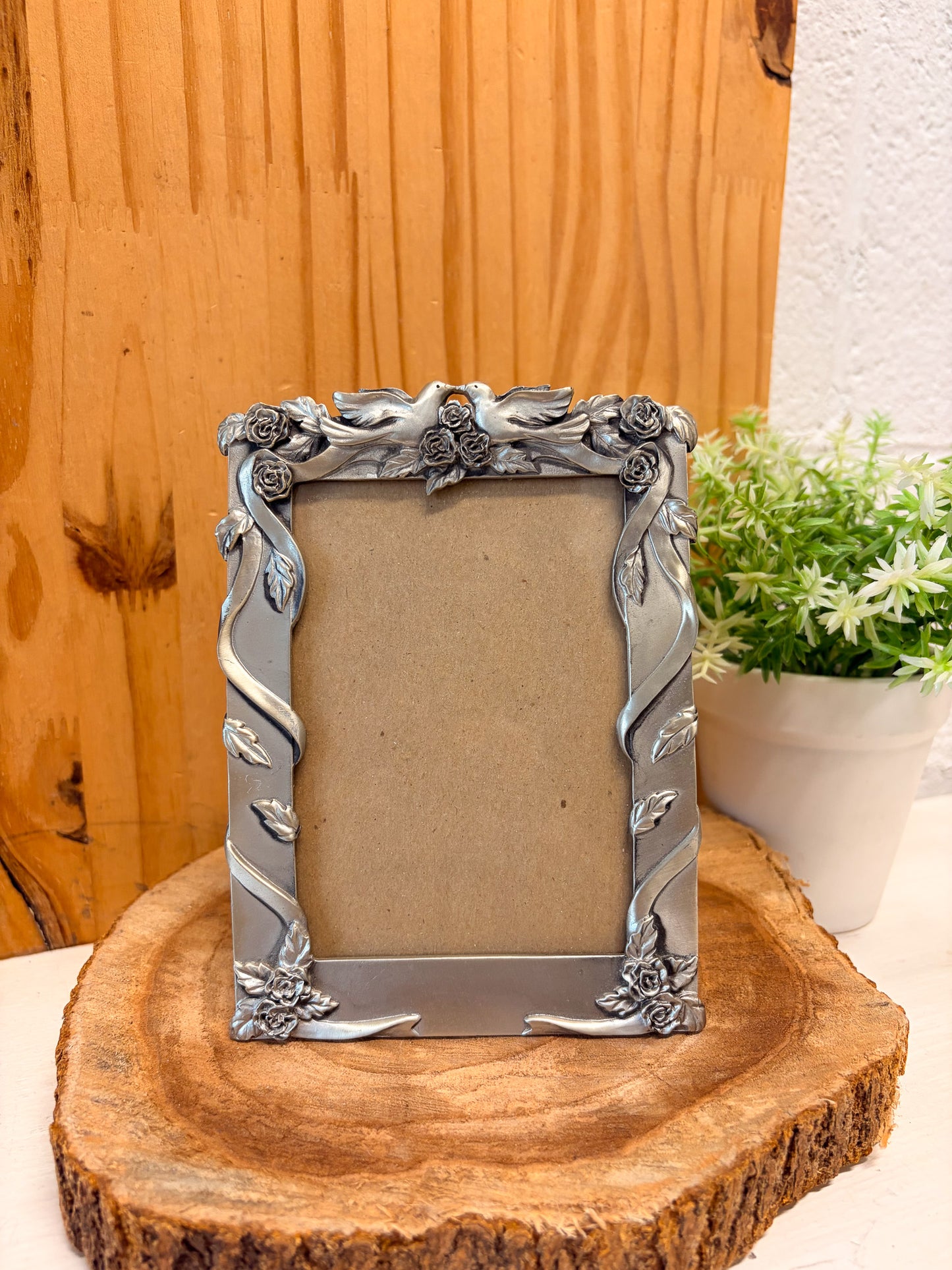 1991 Love Dove Pewter Frame