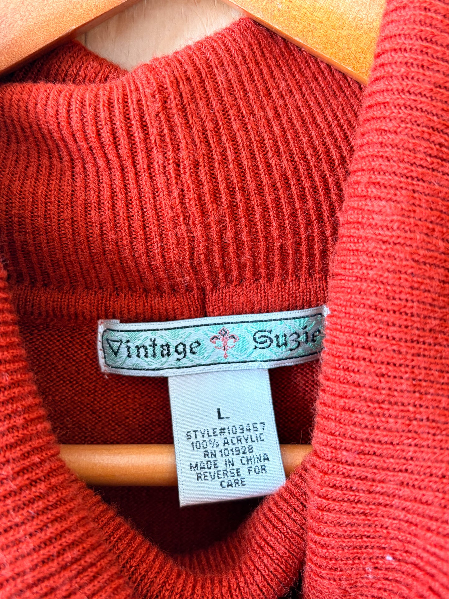 Long Orange Sweater : L