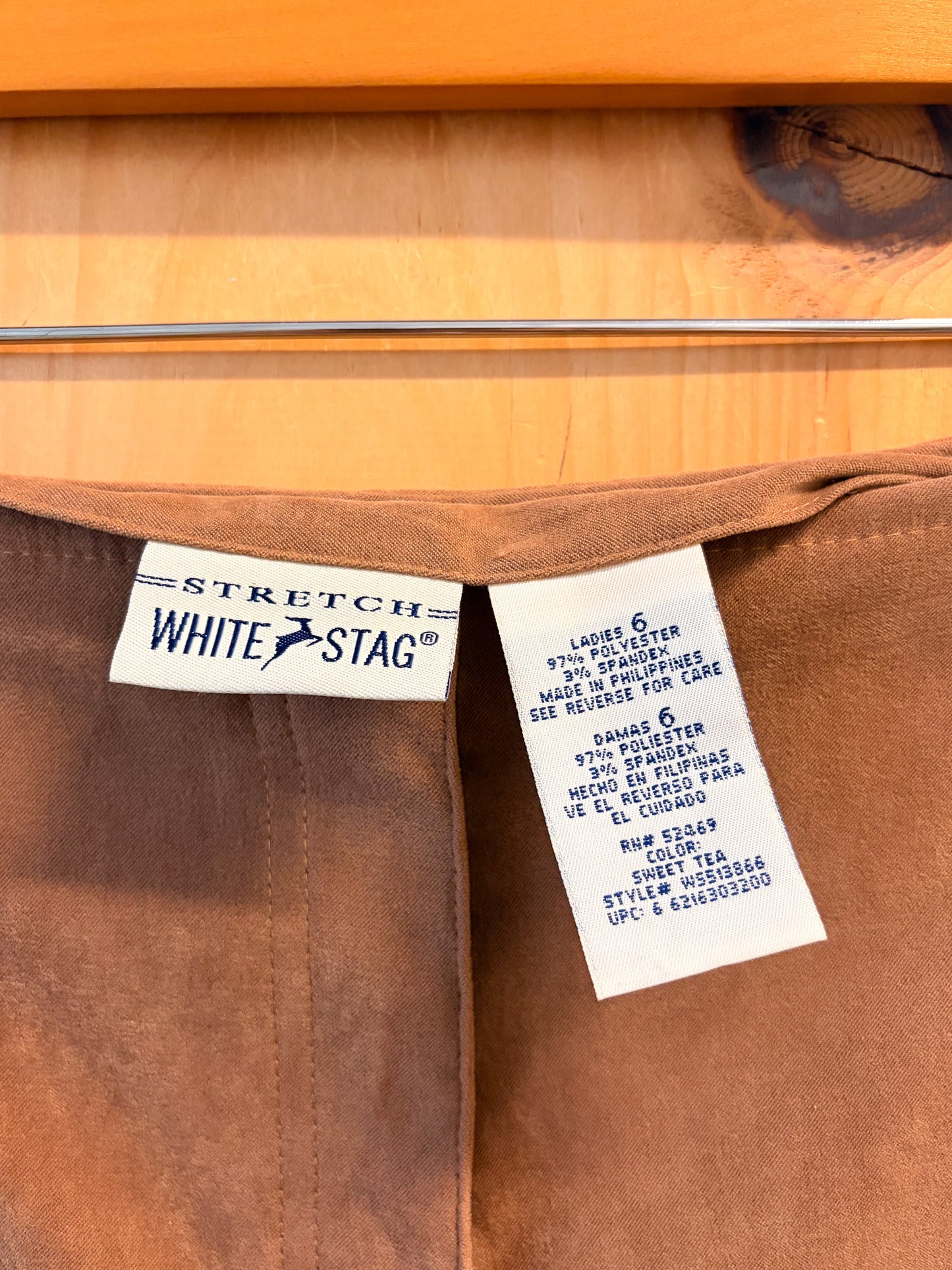 Long Brown A-Line Skirt : 6