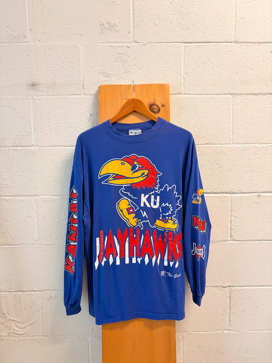 Vtg Kansas Jayhawks Long Sleeve : XL