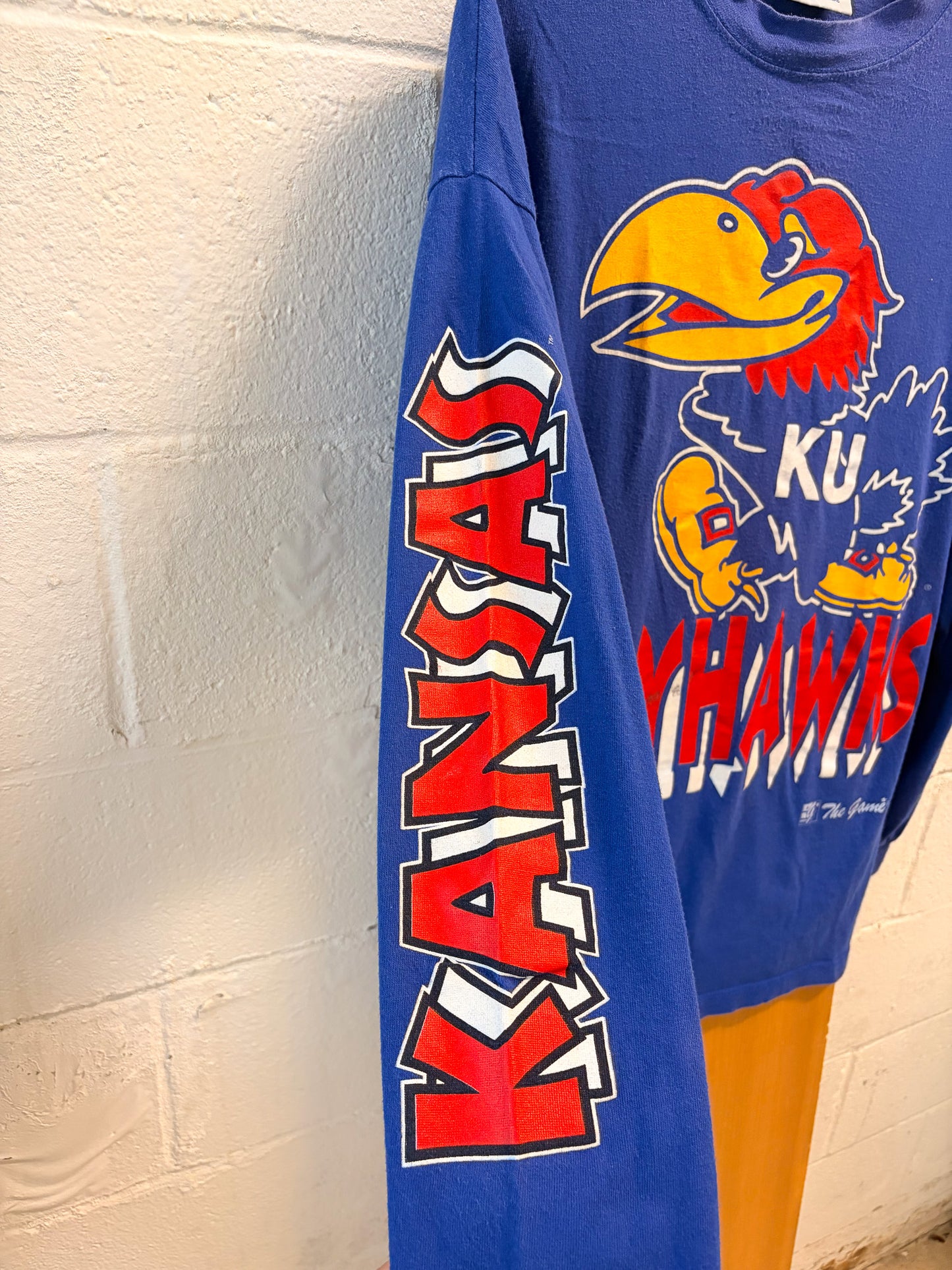 Vtg Kansas Jayhawks Long Sleeve : XL