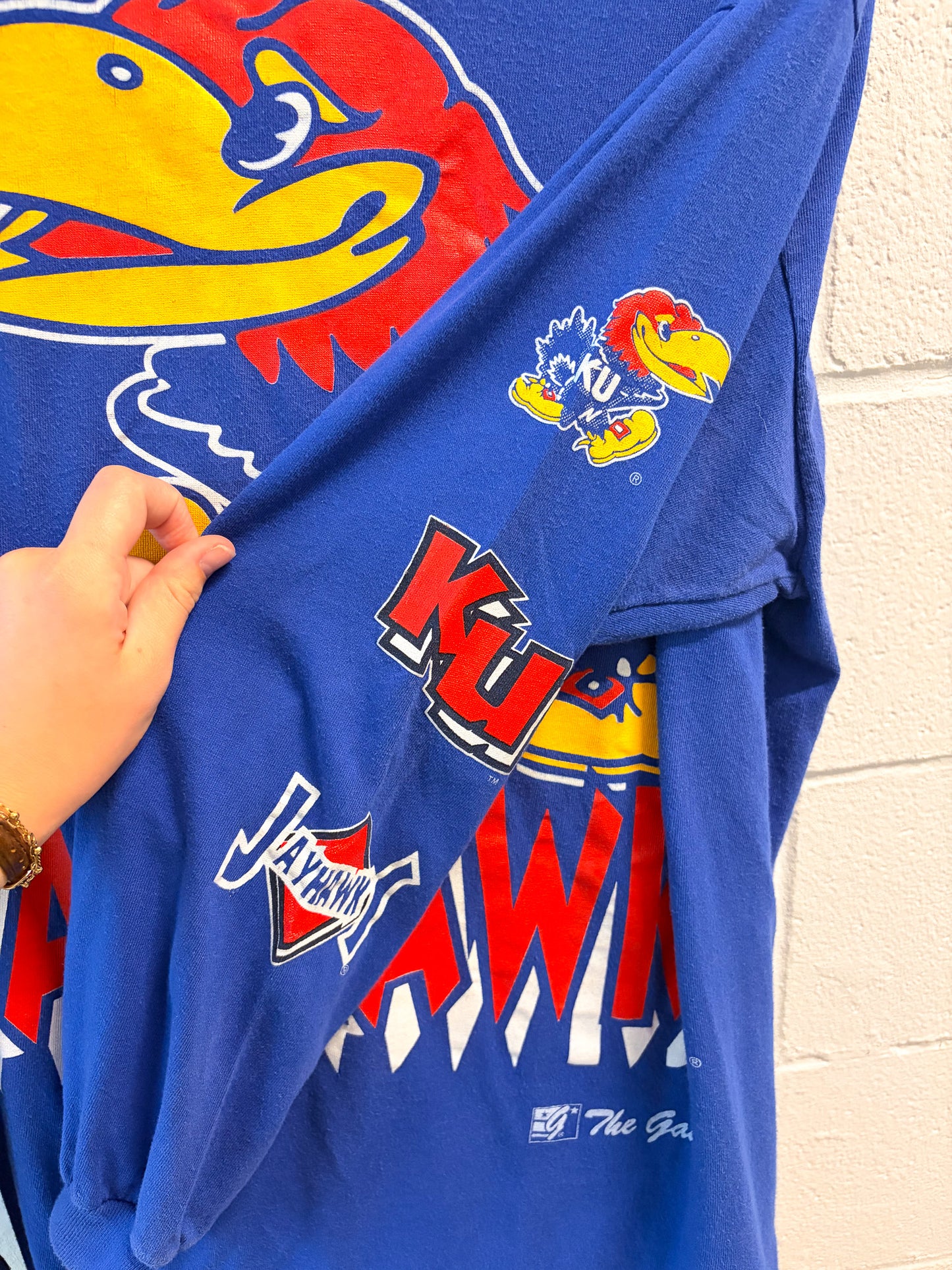Vtg Kansas Jayhawks Long Sleeve : XL