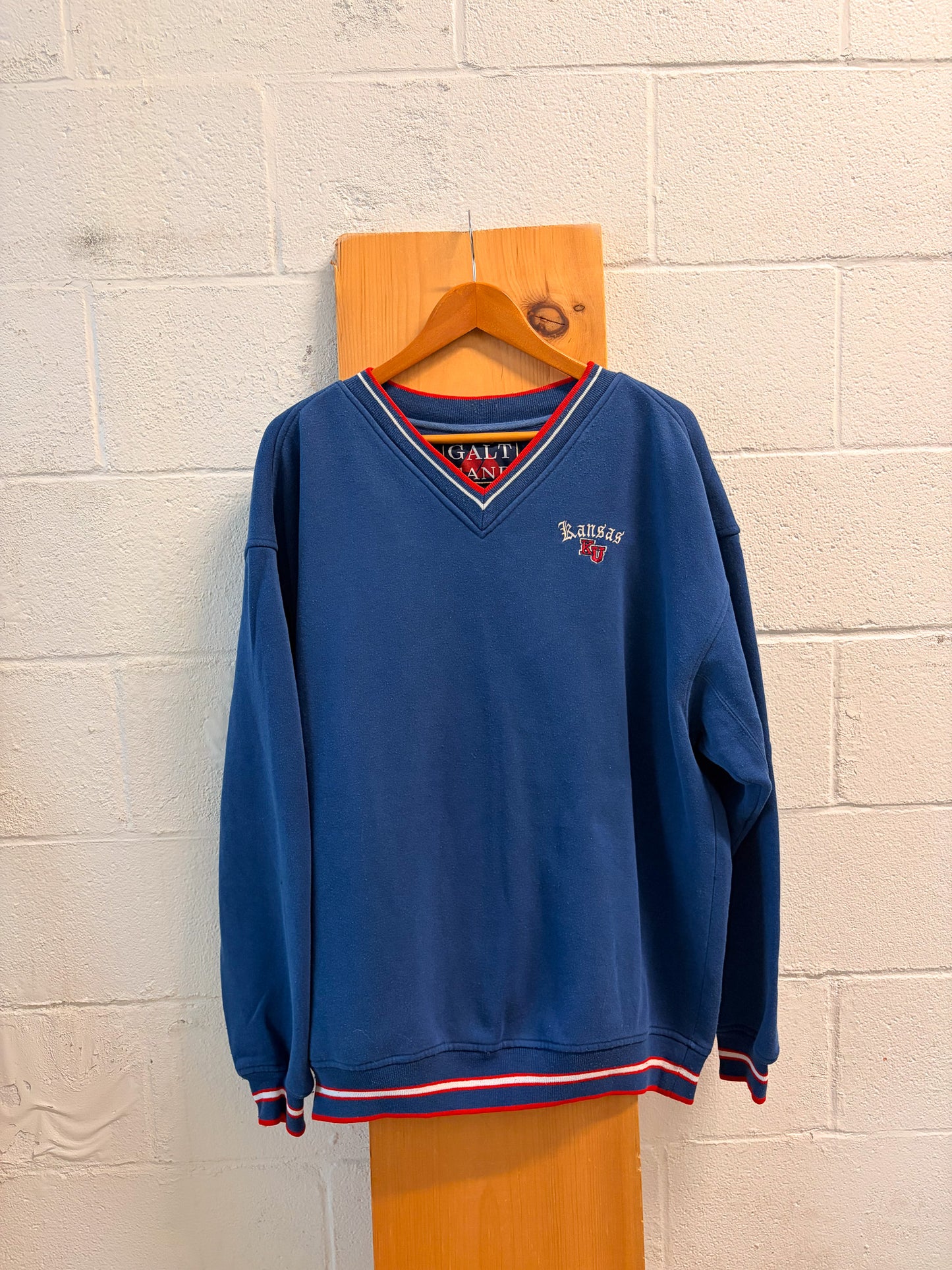 Vtg Galt Sand KU V-Neck Crew : L
