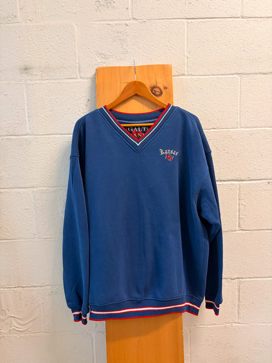 Vtg Galt Sand KU V-Neck Crew : L