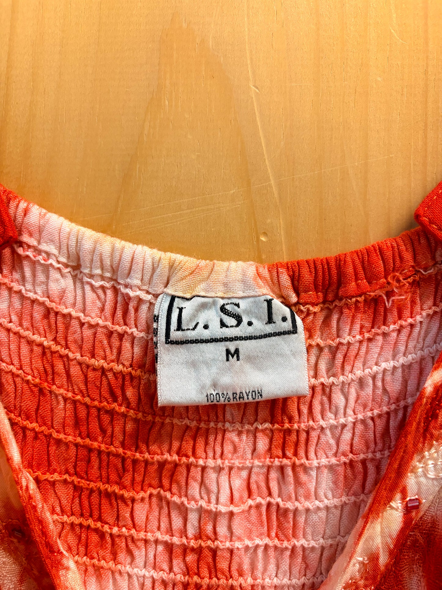 Beaded Embroidered Tie Dye Tank : M