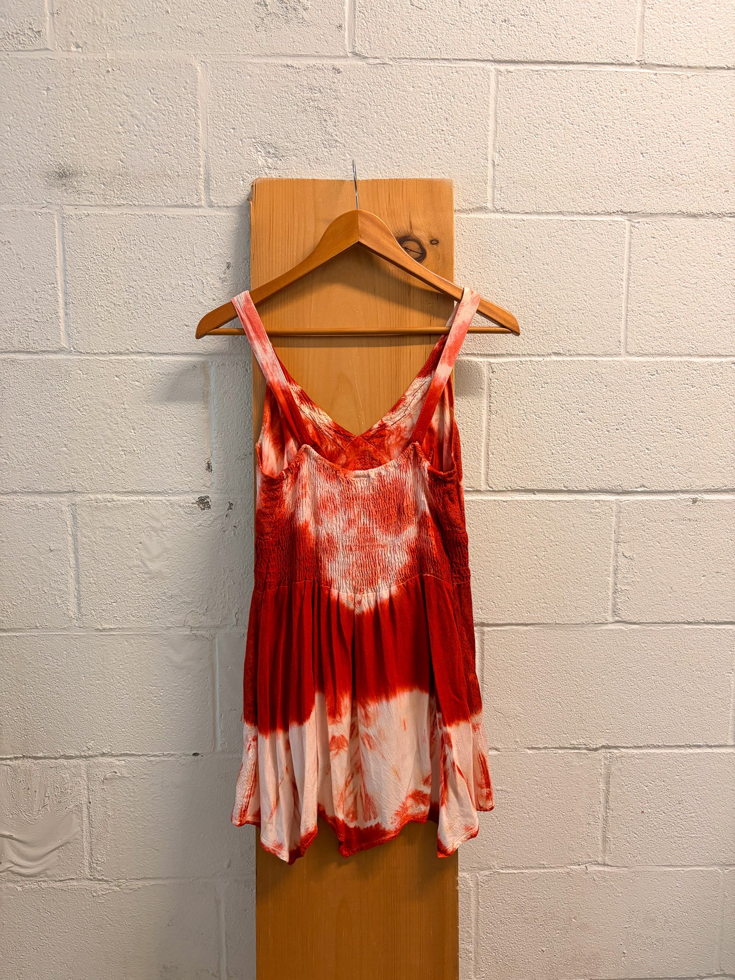 Beaded Embroidered Tie Dye Tank : M