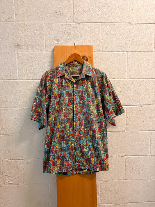 Territory Ahead Abstract Patterned Button Down : M