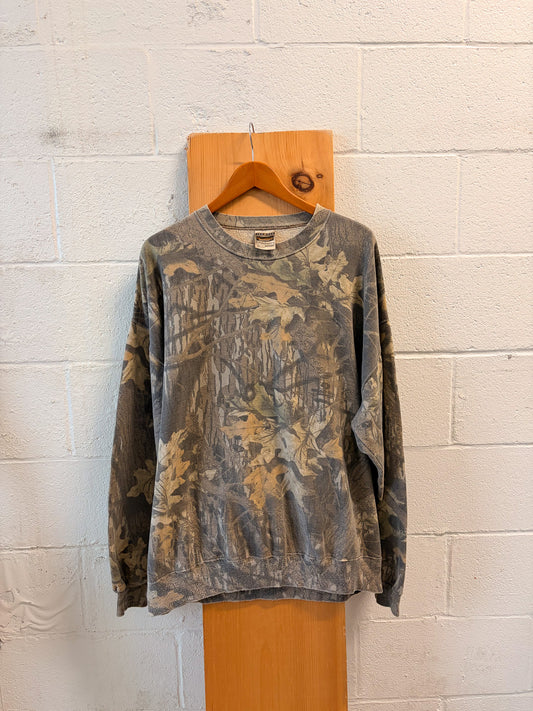Vtg Camo Crewneck : 2X