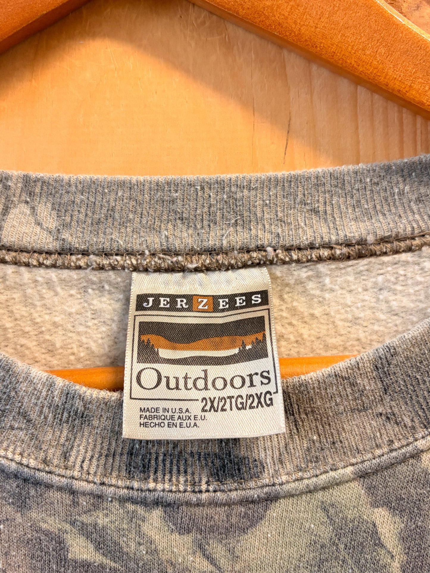 Vtg Camo Crewneck : 2X