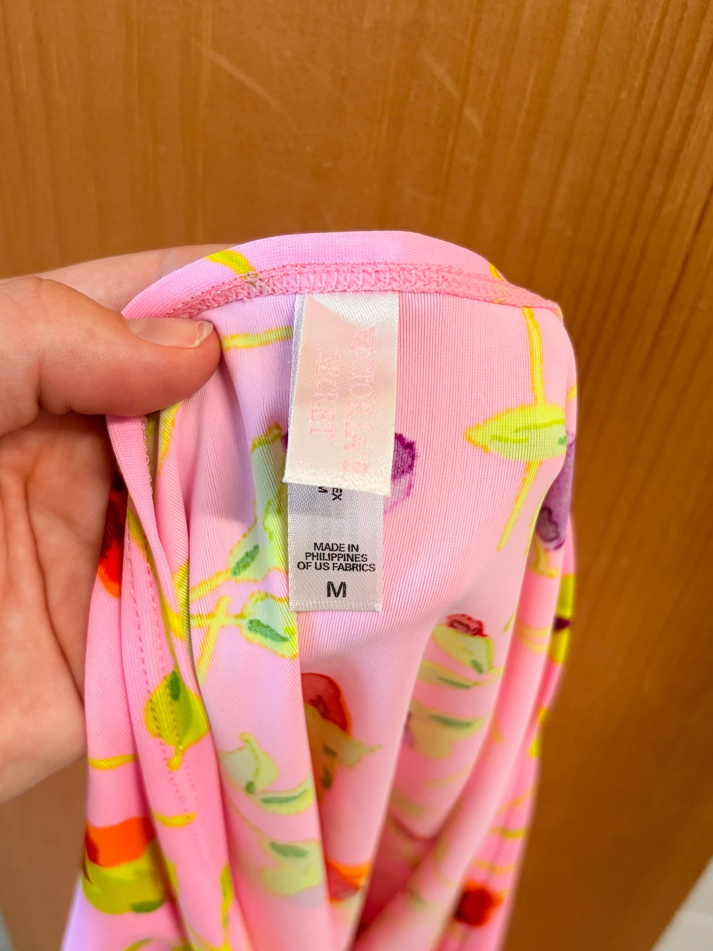 '01 Pink Floral Victoria's Secret Bikini Set : M