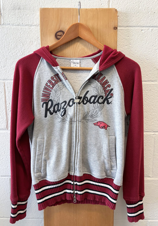 Razorback Zip Up Hoodie : M