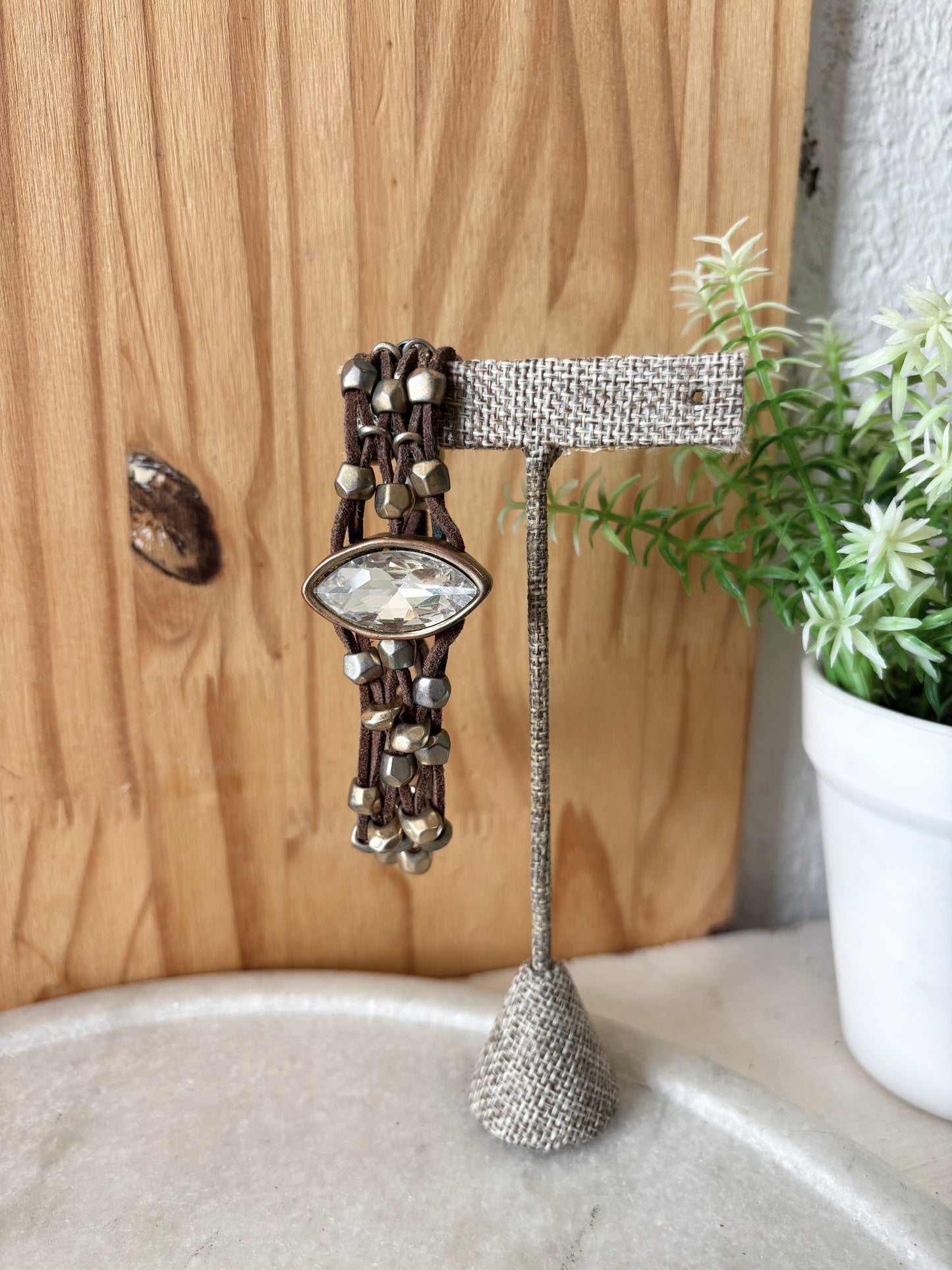 Brown Beaded Bracelet