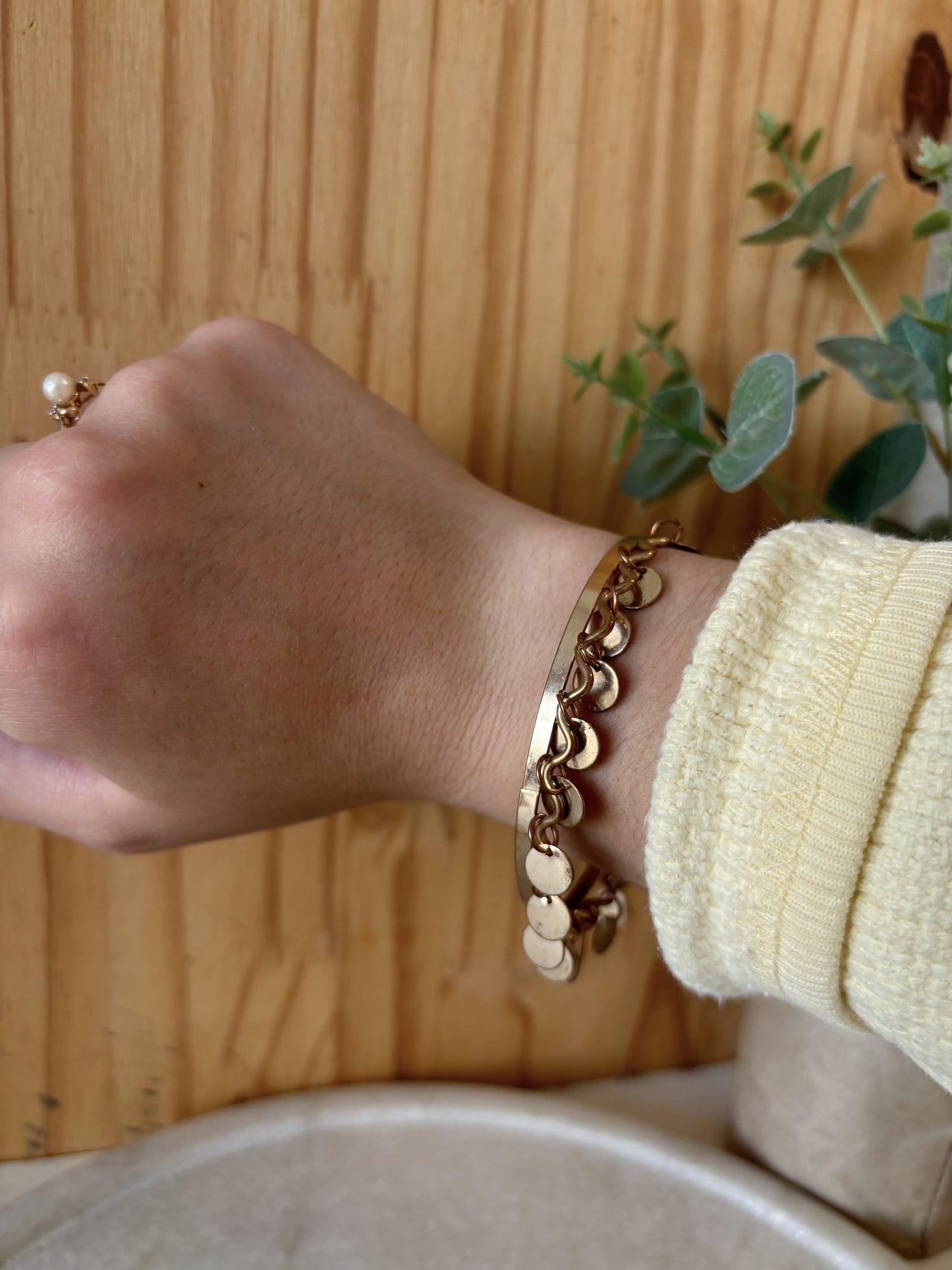 Gold Tone Bangle