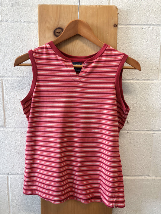 Vtg Red Striped Tank : S