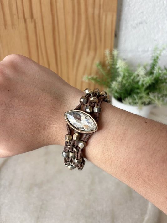 Brown Beaded Bracelet