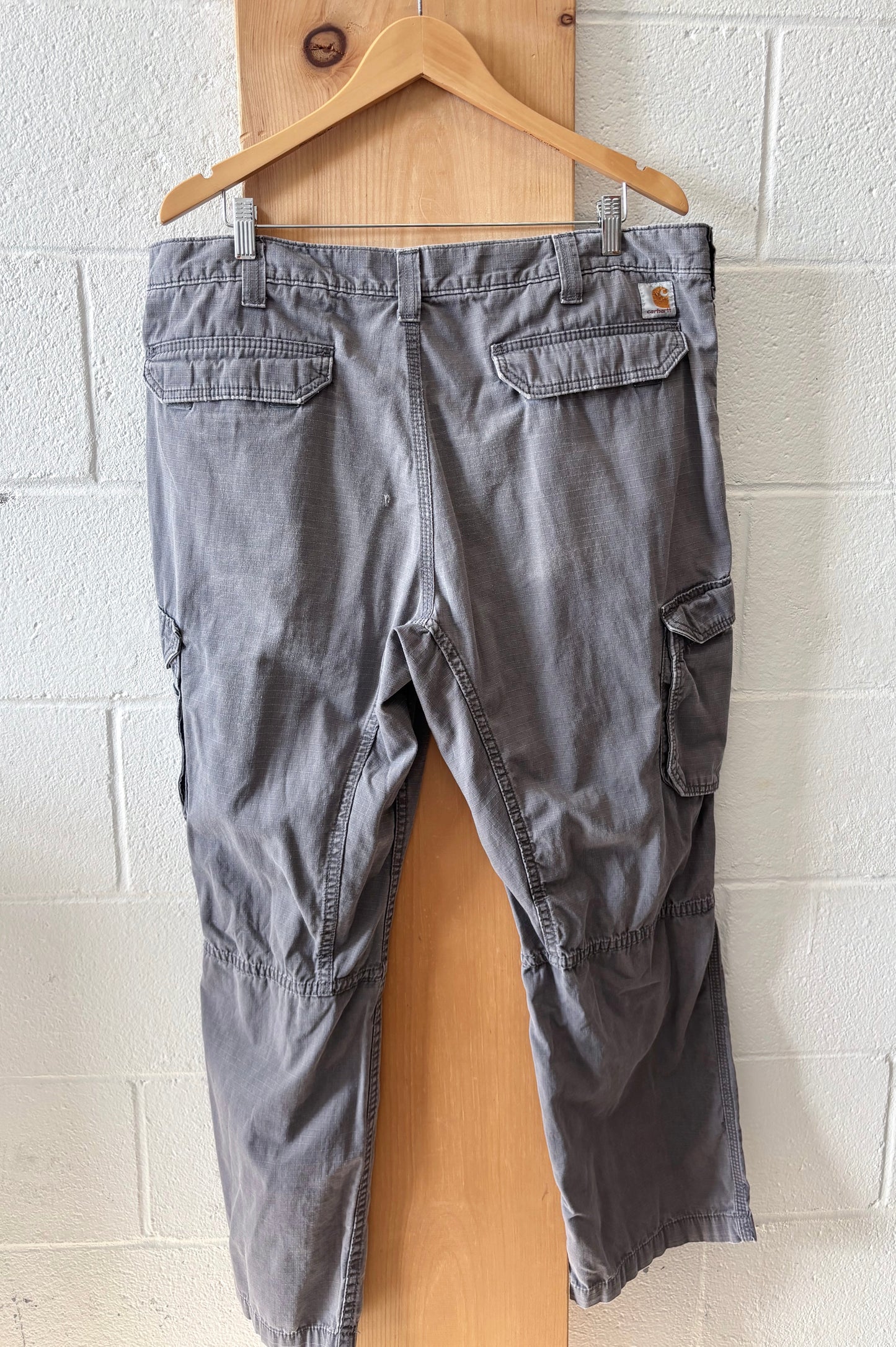 Gray Carhartt Cargo Pants : 40” W