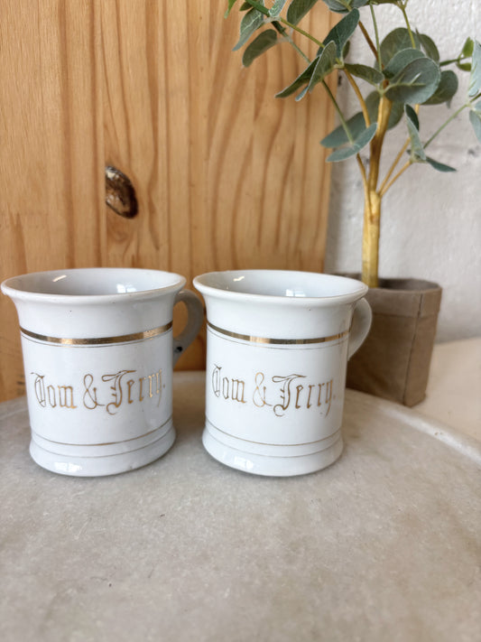 Pair of Tom and Jerry Espresso Mugs (Local Pick Up Only)