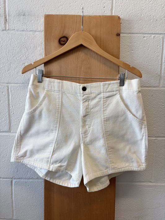 Off-White Corduroy Shorts : 33” W